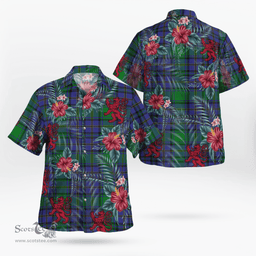 Scottish Clan Hope Tartan Scottish Lion Hawaiian Shirt | Tartan Plaid Shirt Scottish Plaid Tartan Plaid - ScotsTee - scotstee.com