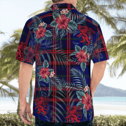 Scottish Clan Home Modern Tartan Scottish Lion Hawaiian Shirt | Tartan Plaid Shirt Scottish Plaid Tartan Plaid - ScotsTee - scotstee.com