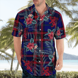 Scottish Clan Home Modern Tartan Scottish Lion Hawaiian Shirt | Tartan Plaid Shirt Scottish Plaid Tartan Plaid - ScotsTee - scotstee.com