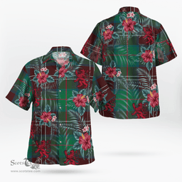Scottish Clan Chisholm Hunting Ancient Tartan Scottish Lion Hawaiian Shirt | Tartan Plaid Shirt Scottish Plaid Tartan Plaid - ScotsTee - scotstee.com