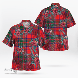 Scottish Clan Drummond Modern Tartan Scottish Lion Hawaiian Shirt | Tartan Plaid Shirt Scottish Plaid Tartan Plaid - ScotsTee - scotstee.com