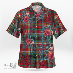 Scottish Clan Anderson of Arbrake Tartan Scottish Lion Hawaiian Shirt | Tartan Plaid Shirt Scottish Plaid Tartan Plaid - ScotsTee - scotstee.com