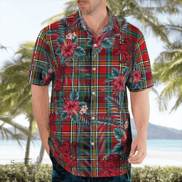 Scottish Clan Anderson of Arbrake Tartan Scottish Lion Hawaiian Shirt | Tartan Plaid Shirt Scottish Plaid Tartan Plaid - ScotsTee - scotstee.com