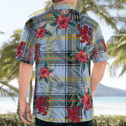 Scottish Clan Bell of the Borders Tartan Scottish Lion Hawaiian Shirt | Tartan Plaid Shirt Scottish Plaid Tartan Plaid - ScotsTee - scotstee.com