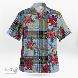 Scottish Clan Bell of the Borders Tartan Scottish Lion Hawaiian Shirt | Tartan Plaid Shirt Scottish Plaid Tartan Plaid - ScotsTee - scotstee.com