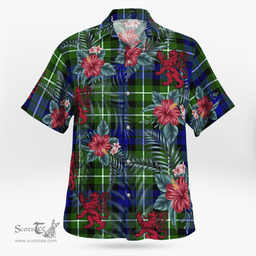 Scottish Clan Allardice Tartan Scottish Lion Hawaiian Shirt | Tartan Plaid Shirt Scottish Plaid Tartan Plaid - ScotsTee - scotstee.com