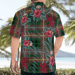Scottish Clan Buchanan Hunting Tartan Scottish Lion Hawaiian Shirt | Tartan Plaid Shirt Scottish Plaid Tartan Plaid - ScotsTee - scotstee.com