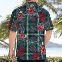Scottish Clan Scottish Clan Bannatyne 1 Tartan Scottish Lion Hawaiian Shirt | Tartan Plaid Shirt Scottish Plaid Tartan Plaid - ScotsTee - scotstee.com