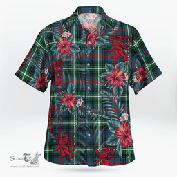 Scottish Clan Scottish Clan Bannatyne 1 Tartan Scottish Lion Hawaiian Shirt | Tartan Plaid Shirt Scottish Plaid Tartan Plaid - ScotsTee - scotstee.com