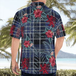 Scottish Clan Clark 1 Tartan Scottish Lion Hawaiian Shirt | Tartan Plaid Shirt Scottish Plaid Tartan Plaid - ScotsTee - scotstee.com