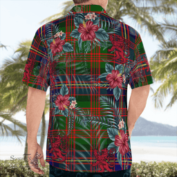 Scottish Clan Cochrane Modern Tartan Scottish Lion Hawaiian Shirt | Tartan Plaid Shirt Scottish Plaid Tartan Plaid - ScotsTee - scotstee.com