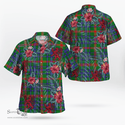 Scottish Clan Aiton Tartan Scottish Lion Hawaiian Shirt | Tartan Plaid Shirt Scottish Plaid Tartan Plaid - ScotsTee - scotstee.com