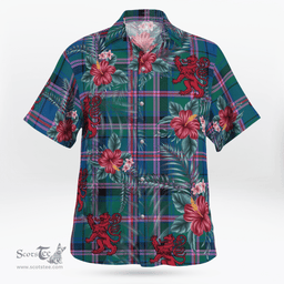 Scottish Clan Cooper Ancient Tartan Scottish Lion Hawaiian Shirt | Tartan Plaid Shirt Scottish Plaid Tartan Plaid - ScotsTee - scotstee.com