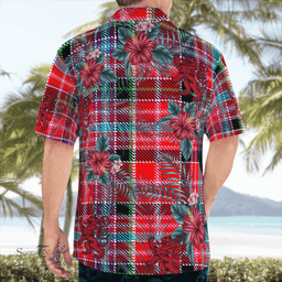 Scottish Clan Aberdeen District Tartan Scottish Lion Hawaiian Shirt | Tartan Plaid Shirt Scottish Plaid Tartan Plaid - ScotsTee - scotstee.com