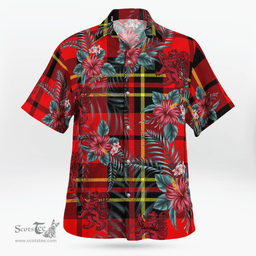 Scottish Clan Brodie Modern Tartan Scottish Lion Hawaiian Shirt | Tartan Plaid Shirt Scottish Plaid Tartan Plaid - ScotsTee - scotstee.com