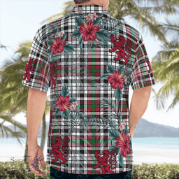 Scottish Clan Borthwick Tartan Scottish Lion Hawaiian Shirt | Tartan Plaid Shirt Scottish Plaid Tartan Plaid - ScotsTee - scotstee.com