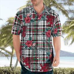 Scottish Clan Borthwick Tartan Scottish Lion Hawaiian Shirt | Tartan Plaid Shirt Scottish Plaid Tartan Plaid - ScotsTee - scotstee.com