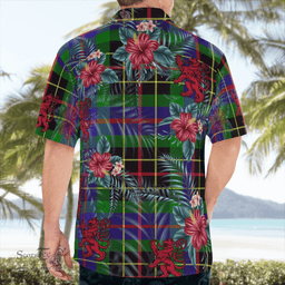 Scottish Clan Brodie Hunting Modern Tartan Scottish Lion Hawaiian Shirt | Tartan Plaid Shirt Scottish Plaid Tartan Plaid - ScotsTee - scotstee.com