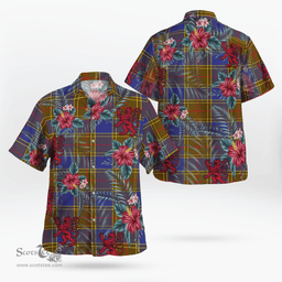 Scottish Clan Balfour Modern Tartan Scottish Lion Hawaiian Shirt | Tartan Plaid Shirt Scottish Plaid Tartan Plaid - ScotsTee - scotstee.com