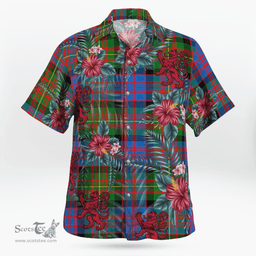Scottish Clan Carnegie Ancient Tartan Scottish Lion Hawaiian Shirt | Tartan Plaid Shirt Scottish Plaid Tartan Plaid - ScotsTee - scotstee.com