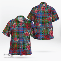Scottish Clan Carnegie Ancient Tartan Scottish Lion Hawaiian Shirt | Tartan Plaid Shirt Scottish Plaid Tartan Plaid - ScotsTee - scotstee.com