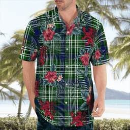 Scottish Clan Blackadder Tartan Scottish Lion Hawaiian Shirt | Tartan Plaid Shirt Scottish Plaid Tartan Plaid - ScotsTee - scotstee.com