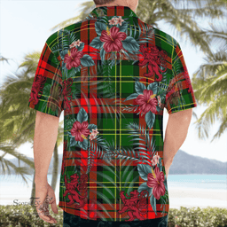 Scottish Clan Blackstock Tartan Scottish Lion Hawaiian Shirt | Tartan Plaid Shirt Scottish Plaid Tartan Plaid - ScotsTee - scotstee.com