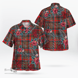 Scottish Clan Scottish Clan Cumming Hunting Weathered Tartan Scottish Lion Hawaiian Shirt | Tartan Plaid Shirt Scottish Plaid Tartan Plaid - ScotsTee - scotstee.com
