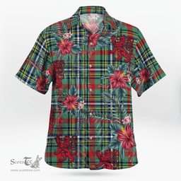 Scottish Clan Bisset 2 Tartan Scottish Lion Hawaiian Shirt | Tartan Plaid Shirt Scottish Plaid Tartan Plaid - ScotsTee - scotstee.com