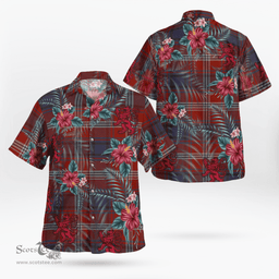 Scottish Clan Ainslie Tartan Scottish Lion Hawaiian Shirt | Tartan Plaid Shirt Scottish Plaid Tartan Plaid - ScotsTee - scotstee.com