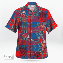 Scottish Clan Blane 2 Tartan Scottish Lion Hawaiian Shirt | Tartan Plaid Shirt Scottish Plaid Tartan Plaid - ScotsTee - scotstee.com
