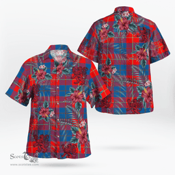 Scottish Clan Blane 2 Tartan Scottish Lion Hawaiian Shirt | Tartan Plaid Shirt Scottish Plaid Tartan Plaid - ScotsTee - scotstee.com