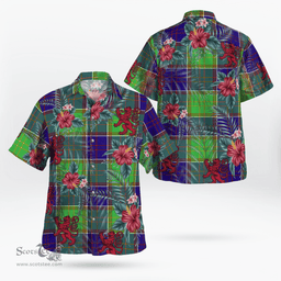 Scottish Clan Colville Tartan Scottish Lion Hawaiian Shirt | Tartan Plaid Shirt Scottish Plaid Tartan Plaid - ScotsTee - scotstee.com