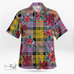 Scottish Clan Culloden Ancient Tartan Scottish Lion Hawaiian Shirt | Tartan Plaid Shirt Scottish Plaid Tartan Plaid - ScotsTee - scotstee.com