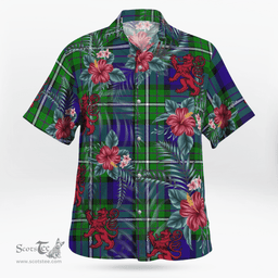 Scottish Clan Alexander Tartan Scottish Lion Hawaiian Shirt | Tartan Plaid Shirt Scottish Plaid Tartan Plaid - ScotsTee - scotstee.com