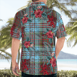 Scottish Clan Anderson Ancient Tartan Scottish Lion Hawaiian Shirt | Tartan Plaid Shirt Scottish Plaid Tartan Plaid - ScotsTee - scotstee.com