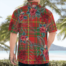 Scottish Clan Bruce Modern Tartan Scottish Lion Hawaiian Shirt | Tartan Plaid Shirt Scottish Plaid Tartan Plaid - ScotsTee - scotstee.com