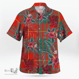 Scottish Clan Cameron Ancient Tartan Scottish Lion Hawaiian Shirt | Tartan Plaid Shirt Scottish Plaid Tartan Plaid - ScotsTee - scotstee.com