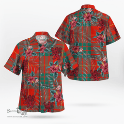Scottish Clan Cameron Ancient Tartan Scottish Lion Hawaiian Shirt | Tartan Plaid Shirt Scottish Plaid Tartan Plaid - ScotsTee - scotstee.com