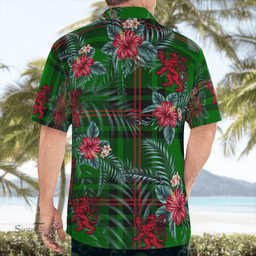 Scottish Clan Fife District Tartan Scottish Lion Hawaiian Shirt | Tartan Plaid Shirt Scottish Plaid Tartan Plaid - ScotsTee - scotstee.com