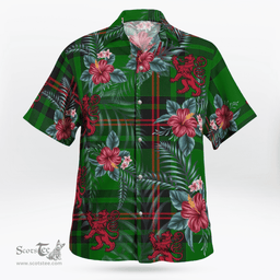 Scottish Clan Fife District Tartan Scottish Lion Hawaiian Shirt | Tartan Plaid Shirt Scottish Plaid Tartan Plaid - ScotsTee - scotstee.com