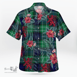 Scottish Clan Abercrombie Modern Tartan Scottish Lion Hawaiian Shirt | Tartan Plaid Shirt Scottish Plaid Tartan Plaid - ScotsTee - scotstee.com