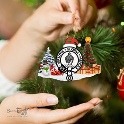 Scottish Donnachaidh Clan Crest Tartan Christmas Ornament Scottish Plaid Tartan Plaid - ScotsTee - scotstee.com