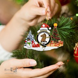 Scottish Binning (of Wallifoord) Clan Crest Tartan Christmas Ornament Scottish Plaid Tartan Plaid - ScotsTee - scotstee.com