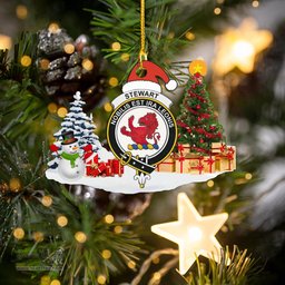 Scottish Stewart Clan Crest Tartan Christmas Ornament Scottish Plaid Tartan Plaid - ScotsTee - scotstee.com