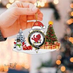 Scottish Stewart Clan Crest Tartan Christmas Ornament Scottish Plaid Tartan Plaid - ScotsTee - scotstee.com