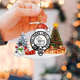 Scottish MacDonald of the Isles Clan Crest Tartan Christmas Ornament Scottish Plaid Tartan Plaid - ScotsTee - scotstee.com