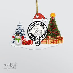 Scottish MacDonald of the Isles Clan Crest Tartan Christmas Ornament Scottish Plaid Tartan Plaid - ScotsTee - scotstee.com