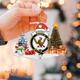 Scottish Wishart Clan Crest Tartan Christmas Ornament Scottish Plaid Tartan Plaid - ScotsTee - scotstee.com