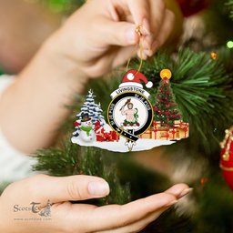 Scottish Livingstone Clan Crest Tartan Christmas Ornament Scottish Plaid Tartan Plaid - ScotsTee - scotstee.com